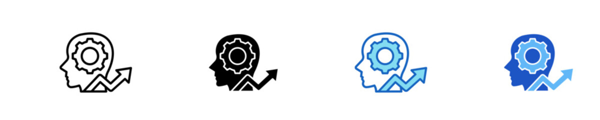 Personal Development  Icon Set Multiple Style Collection
