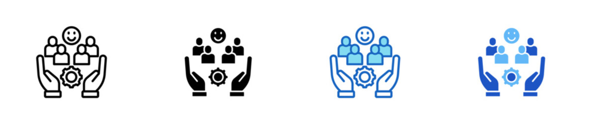 Workplace Culture  Icon Set Multiple Style Collection
