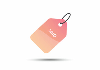 Pink and Orange Price Tag with 010 Label.