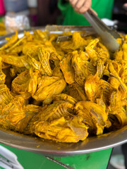 ayam ungkep, Javanese spiced fried chicken