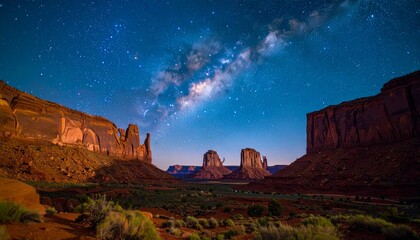 Gurun yang mulai tumbuh rumput dengan langit biru