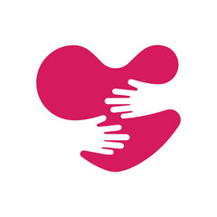 vector illustration of a pink heart