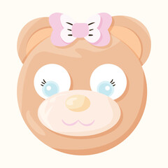 Head brown bear