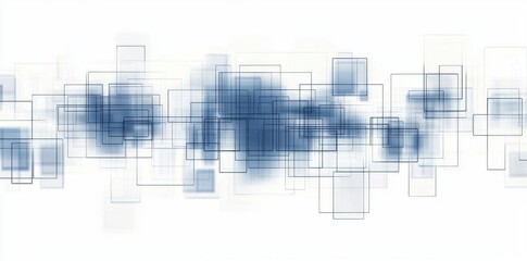 Fototapeta premium Connect, Abstract Squares create modern background for concept presentation