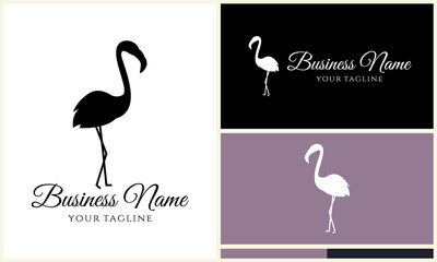 Flamingo Logo Design Variations. (75)