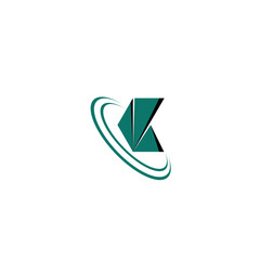 Letter K icon vector circle combination, for business template, initial