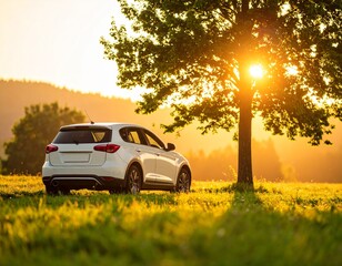 Generated image　車でドライブ