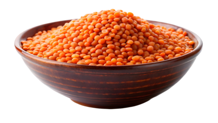 red lentils in a bowl