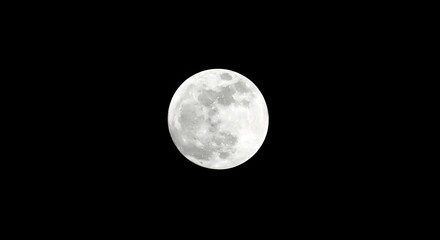 Fototapeta premium full moon on black