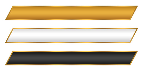 luxury element template gold shape text box blank silver gold element, golden box element design template transparent png