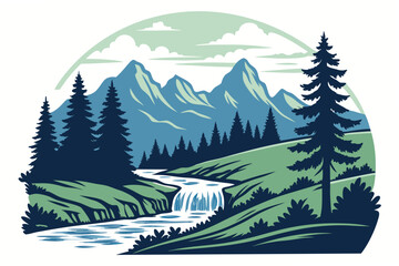 winter forest landscape