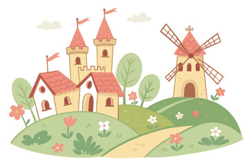 Fototapeta premium fairy tale castle