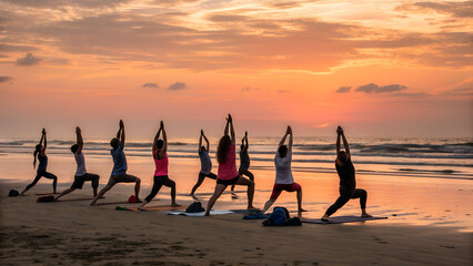silhouettes of people on the beach