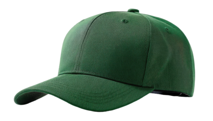 Forest green baseball cap, front view