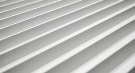 Obraz premium Close-up view of corrugated metal sheeting, showing parallel lines and texture.
