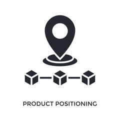 Product Positioning Icon Glyph Style. Vector Illustration For Graphic Design