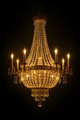 chandelier in the night