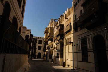 Obraz premium Arabian style building in old city of Jeddah