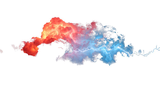 Elemental Clash, isolated on transparent background