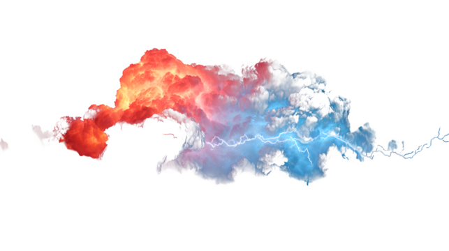 Elemental Clash, isolated on transparent background
