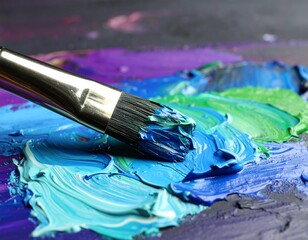 Creamy Glazing Acryl Brush Strokes