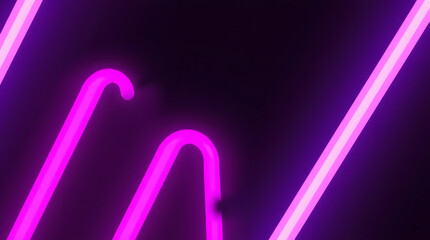 Vibrant neon light trails illuminate a dark, abstract space, creating a dynamic and modern glow, perfect for backgrounds and contemporary designs.