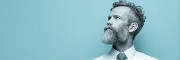 Professional Modern Beard Grooming for World Beard Day and Labor Day Summer Style with Authentic Confidence for Young Business Marketing Campaigns