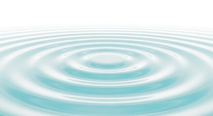 Water ripple effect isolated on white background