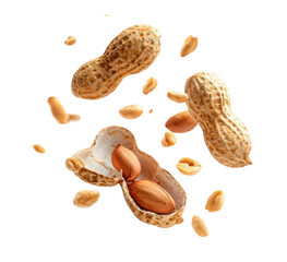 Scattered peanuts in various states