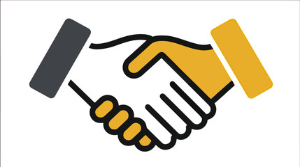 Business handshake illustration graphic