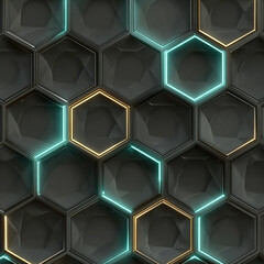 abstract background with hexagons