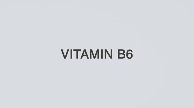 Vitamin B6 concept word hand holding stethoscope on white background for nutrition monitoring, deficiency prevention, treatment, wellness, and overall health awareness