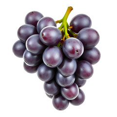 Fototapeta premium Bunch of Fresh Purple Grapes PNG