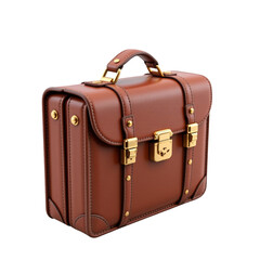 Elegant brown leather briefcase for professionals office environment fashion accessory stylish design