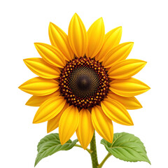 Fototapeta premium Blooming sunflower in nature vibrant colors and detail capturing floral beauty outdoors