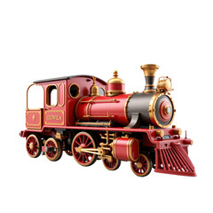 Fototapeta premium Historic train journey vintage railway station high-quality image indoor setting perspective nostalgia and adventure