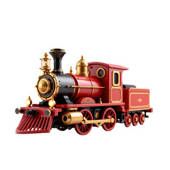 Fototapeta premium Vintage steam train adventure railway station model photography classic environment close-up journey concept