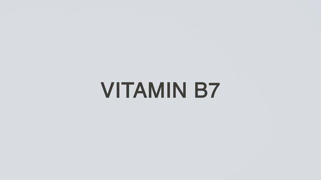 Vitamin B7 concept word hand holding stethoscope on white background for nutrition monitoring, deficiency prevention, treatment, wellness, and overall health awareness