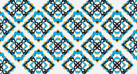 vintage tiles patterns antique seamless design in Vector illustration