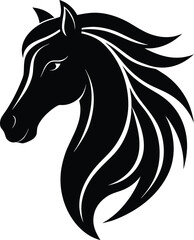 Horse Head Silhouette Icon