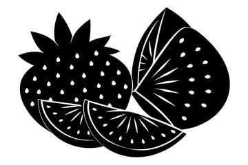 Vector illustration of an orange fruit