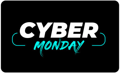 Obraz premium Cyber monday sale marketing advertising blue 