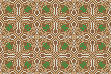 seamless pattern with vintage ornament