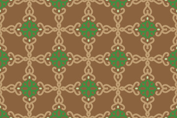 seamless pattern with vintage ornament