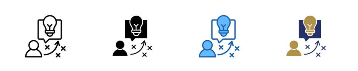 Innovation Strategy  Icon Set Multiple Style Collection
