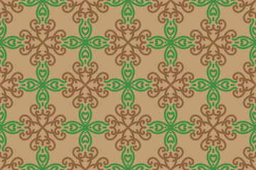 seamless pattern with vintage ornament