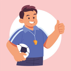 Flat Vector Teacher Illustration