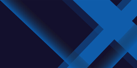 Obraz premium Blue black abstract background geometry shine and layer element vector for presentation design. modern,eps 10.
