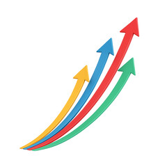 Colorful Growth Arrows
