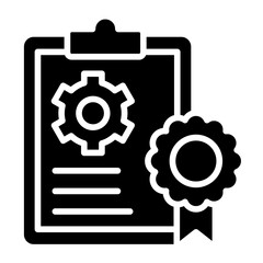 Badge-Check Black Icon